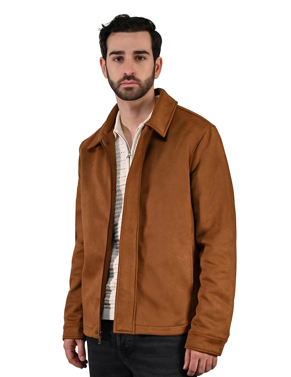 Chamarra casual leecon bolsillos para hombre